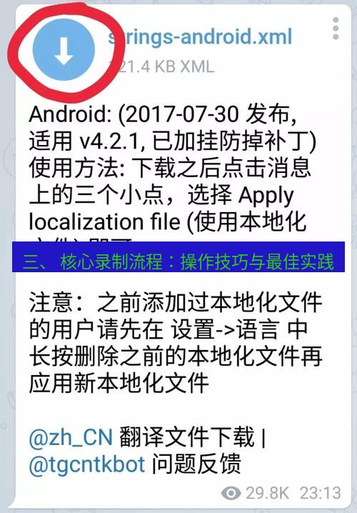 Telegram电脑版 三、 核心录制流程：操作技巧与最佳实践