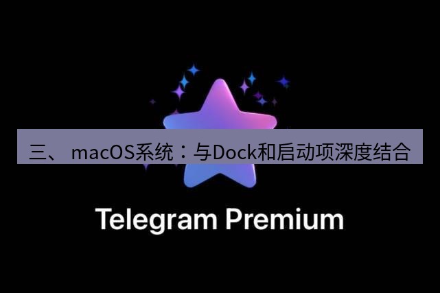 Telegram电脑版 三、 macOS系统：与Dock和启动项深度结合