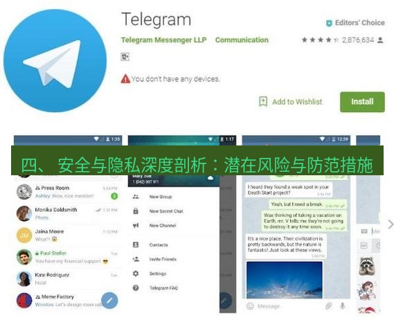 Telegram电脑版 四、 安全与隐私深度剖析：潜在风险与防范措施