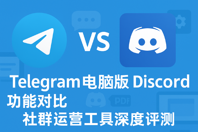 Telegram电脑版与Discord功能对比：社群运营工具深度评测
