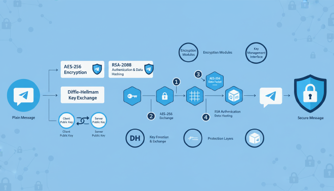 MTProto协议加密流程架构图
