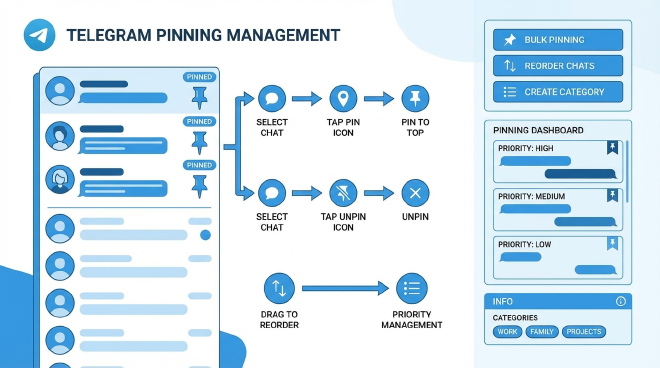 消息置顶功能界面与操作流程