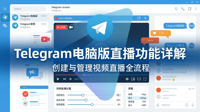 Telegram电脑版直播