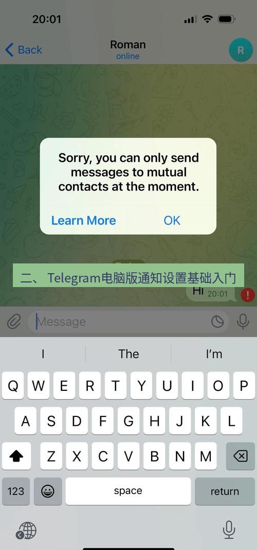 Telegram电脑版 二、 Telegram电脑版通知设置基础入门