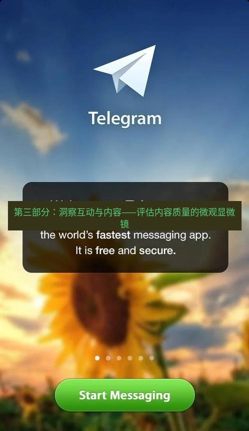 Telegram电脑版 第三部分：洞察互动与内容——评估内容质量的微观显微镜