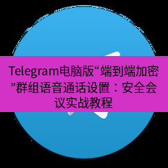 Telegram电脑版 Telegram电脑版“端到端加密”群组语音通话设置：安全会议实战教程
